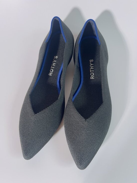 Rothy’s Shoes - Rothy’s Women’s Black Pointed Toe Knit Flats Size 9.5 New Without Box